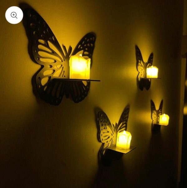 MDF Wall Decoration Butterfly, Pack of 3 - Image 2