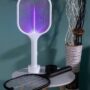 Electric Fly Swatter Operated Hand Mosquito Bug Insects Killer Anti Mosquito Racket