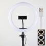 26 CM selfie LED Ring Light With Ball Head Mobile Holder 3 Colour Brightness with Dimm full option