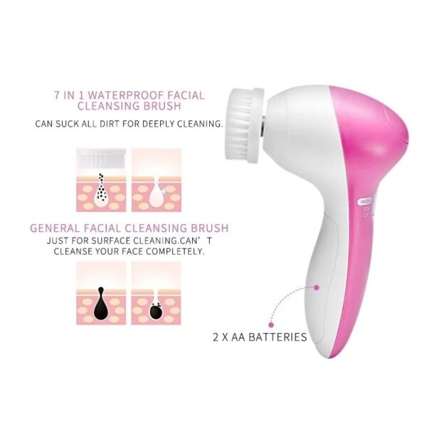5 in 1 - Facial Electric Cleanser & Massager - Image 2