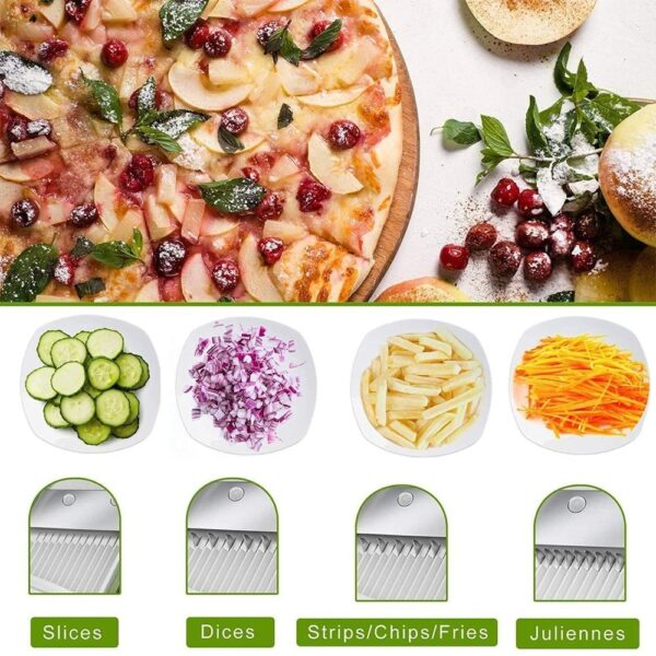 5 In 1 Vegetable and Fruits Cutter Slicer - Image 2