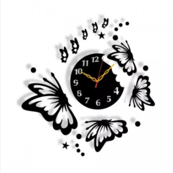 Butterfly Design Wall Clock - Image 2