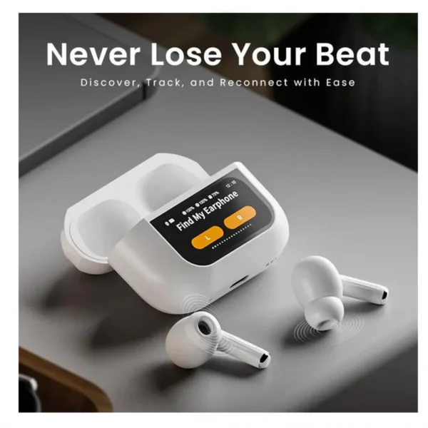 A9 Pro 2 Earbuds with LCD Tablet Airpods pro 2 with LCD touchscreen display - Image 2