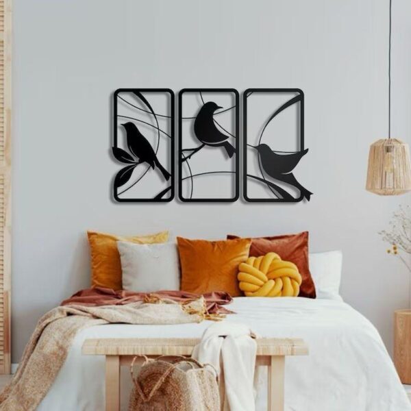 Birds Style Wooden Wall Decor - Image 2