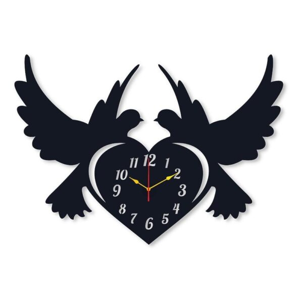 Pigeon Heart Analogue Wall Clock - Image 2