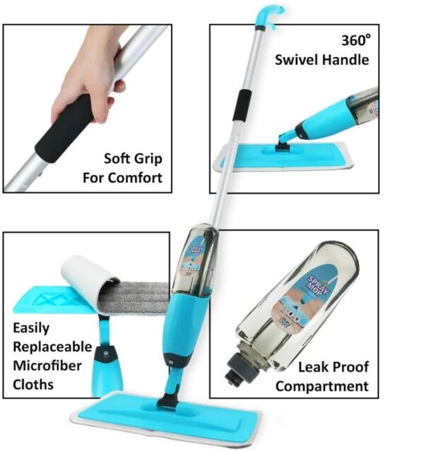 Magic Spray Mop with Extendable Handle | Microfiber Mop For Floor - Image 4