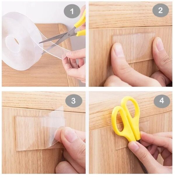Nano Tape 5 Meter - transparent Ivy Grip Double sides silicone Adhesive Tape - Magic Tape - Image 3