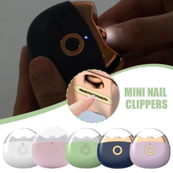 Smart Nail Polisher Electric Automatic Nail Clipper Mini Portable Finger Nail Tools for Kids Baby - Image 2