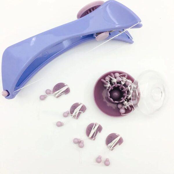 Slique Women Hair Removal Epilator Mini Facial Hair Remover Spring Threading Face Defeatherer for Cheeks Eyebrow DIY Makeup Beauty
